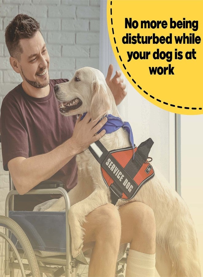 Laughing Lizards Service Dog Vest Patches (2-Pack) - Highly Reflective Embroidered Patches for Harness in 3 Sizes (Medium 4.5" x 1.5") - Image 3